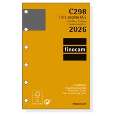 RECAMBIO ANUAL 2026 C298 CLASSIC602 73X114MM DIA PAGINA FINOCAM 201310026 (Espera 4 dias)