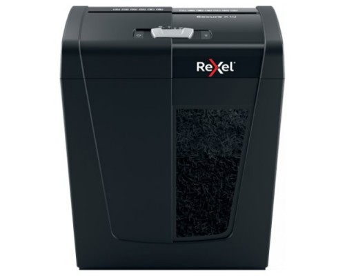 Rexel Secure X10 triturador de papel Corte cruzado 70 dB Negro (Espera 4 dias)