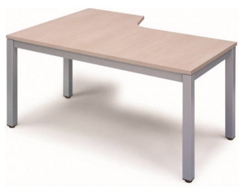 MESA DE OFICINA SERIE EXECUTIVE FORMA L DERECHA 160X120 GRIS / HAYA ROCADA 2051AD01 (Espera 4 dias)