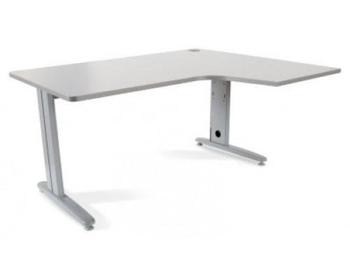 MESA DE OFICINA SERIE METAL FORMA L DERECHA 180X120 GRIS / GRIS ROCADA 2052AC02 (Espera 4 dias)