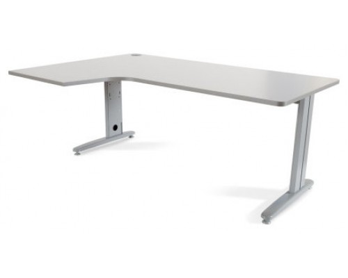 MESA DE OFICINA SERIE METAL FORMA L IZQUIERDA 180X120 GRIS / GRIS  ROCADA 2054AC02 (Espera 4 dias)