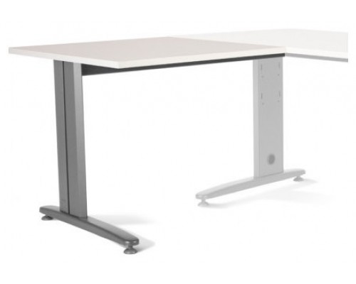 ALA PARA MESA DE OFICINA SERIE METAL 100X60 GRIS / BLANCO ROCADA 2102AC04 (Espera 4 dias)