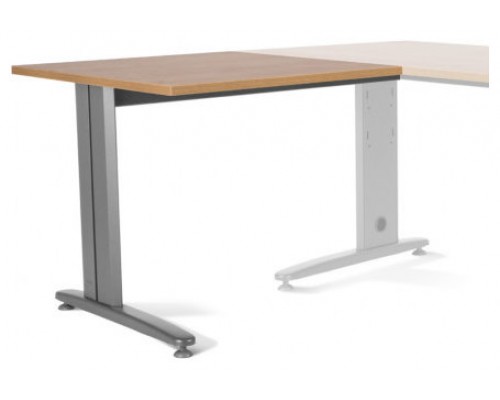 ALA PARA MESA DE OFICINA SERIE METAL 100X60 GRIS / ROBLE ROCADA 2102AC08 (Espera 4 dias)