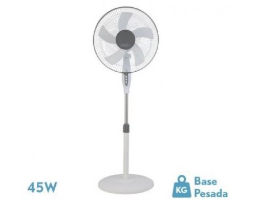 Ventilador De Pie Belmonte Blanco/gris 3 Velocidades