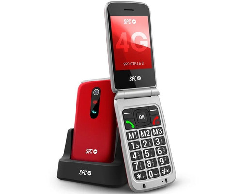 SPC 2339N Movil Stella 3 4G BT FM + Dock Rojo