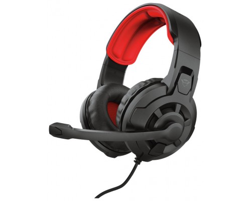 Trust GXT 411 Radius Auriculares Alámbrico Diadema Juego Negro, Rojo (Espera 4 dias)