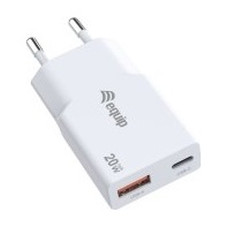 CARGADOR USB EQUIP 245522 GAN 20W 1xUSB-C PD 1xUSB-A