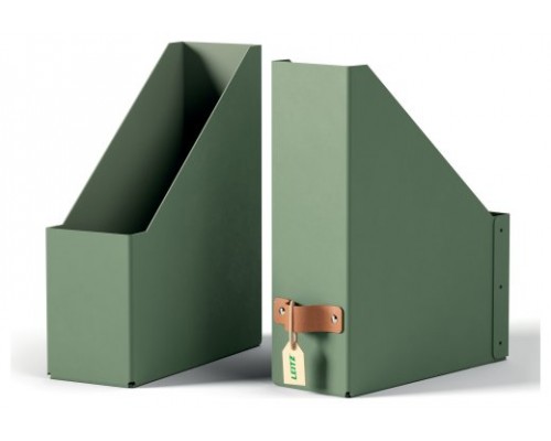 PACK 2 REVISTEROS DE CART&Oacute;N COLOR VERDE LEITZ 24710050 (Espera 4 dias)