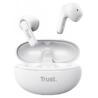 HEADSET INTRAUDITIVO BLUETOOTH TRUST YAVI 25173 BLANCO