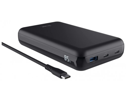 BATERIA EXTERNA TRUST LARO 100W 20000MAH -1 USB-A Y 2