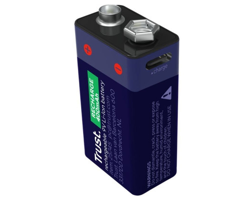 PILAS 9V RECARGABLE TRUST 25745 9V BLISTER 1 UNIDAD