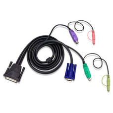 Aten 33ft PS/2 cable para video, teclado y rat&oacute;n (kvm) Negro 10 m (Espera 4 dias)