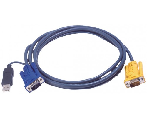 Aten 2L5202UP cable para video, teclado y ratón (kvm) Negro 1,8 m (Espera 4 dias)