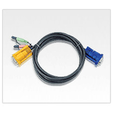 Aten 2L5203A cable para video, teclado y rat&oacute;n (kvm) 3 m Negro (Espera 4 dias)
