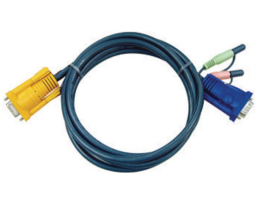 Aten 2L5205A cable para video, teclado y rat&oacute;n (kvm) 5 m Negro (Espera 4 dias)