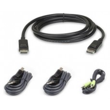 Aten 2L-7D02UDPX4 cable para video, teclado y ratón (kvm) 1,8 m Negro (Espera 4 dias)