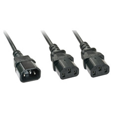 Lindy 30039 cable de transmisi&oacute;n Negro 2 m C14 acoplador Acoplador C13 2 x (Espera 4 dias)