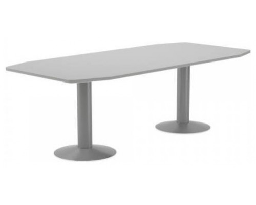 MESA DE REUNIONES 220X100X72CM. COLOR: PATA METALICA GRIS / TABLERO GRIS ROCADA 3003AT02 (Espera 4 dias)