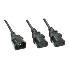Lindy 30363 cable de transmisi&oacute;n Negro 1 m C14 acoplador Acoplador C13 2 x (Espera 4 dias)