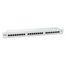 PATCH PANEL 24 PUERTOS CATEGORIA 6 APANTALLADO COLOR