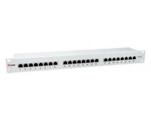 PATCH PANEL 24 PUERTOS CATEGORIA 6 APANTALLADO COLOR