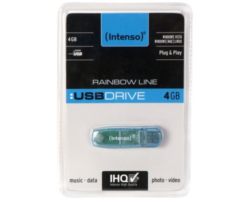 Intenso 3502450 Lápiz USB Rainbow line 4GB Azul