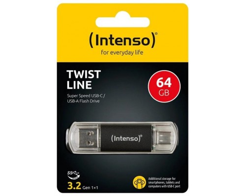 Intenso Twist Line Lápiz USB 3.2  A+C 256Gb
