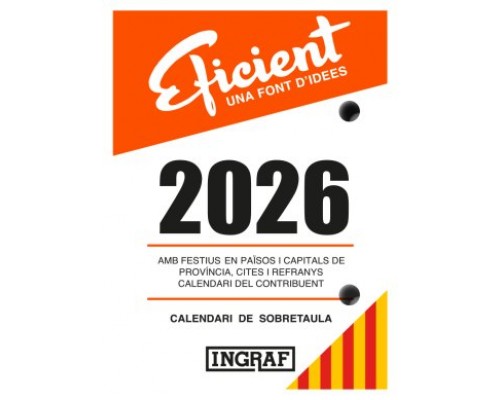 BLOC BUFFET 2026 EFICIENTE CATALAN INGRAF 356435 (Espera 4 dias)