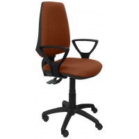 PIQUERAS Y CRESPO Silla Elche S bali marron brazos fijos