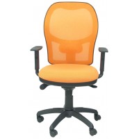 PIQUERAS Y CRESPO Silla Jorquera malla naranja asiento bali naranja