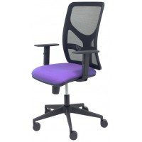 PIQUERAS Y CRESPO Silla Motilla malla negra asiento bali lila brazo regulable