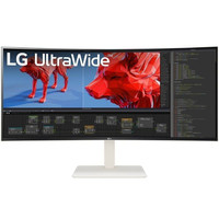 MONITOR LG, 38 PULGADAS, 38BR85QC-W, 96,5 CM, 3840 X 1600 PIXELES, ULTRAWIDE QUAD HD+, LCD, 1 MS, BLANCO (Espera 4 dias)