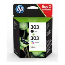 HP Paquete de 2 cartuchos de tinta Original 303 negro/tricolor (Espera 4 dias)