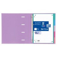 SEPARADORES CARTULINA STRONGLINE A4 5 POSICIONES - 5 COLORES PASTEL OXFORD 400149956 (Espera 4 dias)