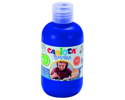 BOTELLA TEMPERA 250 ML. AZUL CARIOCA 40424/05 (Espera 4 dias)