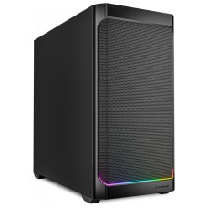 CAJA GAMING mATX SHARKOON MK4 RGB 2XVENT 120MM 3XUSB SN FUENTE NEGRO