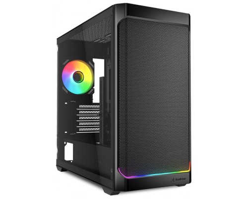 CAJA GAMING ATX SHARKOON VK2 RGB 3XVENT 120MM 2XUSB SN FUENTE NEGRO