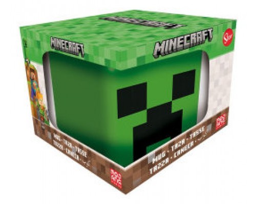 TAZA 3D EN CAJA REGALO CABEZA CREEPER 440 ML STOR REDSTRING 40487 (Espera 4 dias)