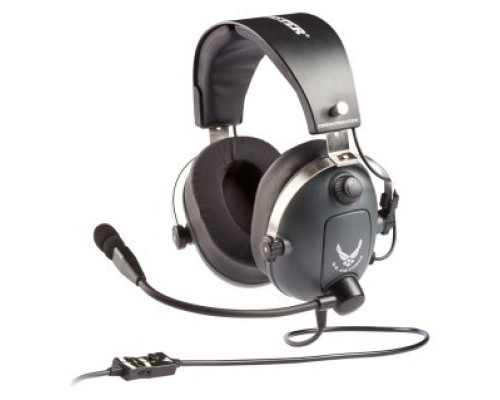 Thrustmaster 4060196 auricular y casco Auriculares Alámbrico Aviación/Control de tráfico aéreo Gris (Espera 4 dias)