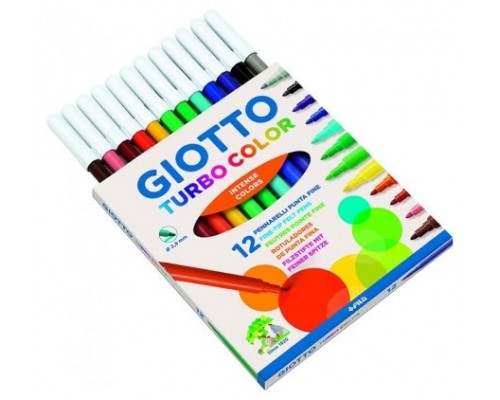 ESTUCHE 12 ROTULADORES TURBO COLOR GIOTTO F416000 (Espera 4 dias)