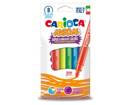 ESTUCHE ROTULADORES NEON 8 PCS CARIOCA 42785 (Espera 4 dias)