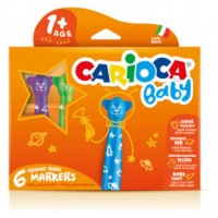 ESTUCHE ROTULADOR BABY TEDDY MARKER 1+ 6 PCS CARIOCA 42815 (Espera 4 dias)