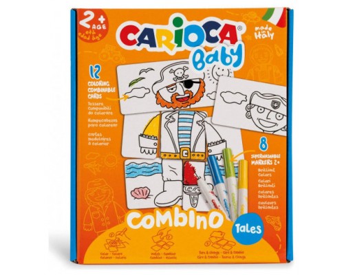 SET BABY COMBINO 2+ TALES + 8 ROTULADORES CARIOCA 42895 (Espera 4 dias)