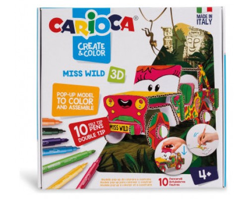 SET CREATE & COLOR MS. WILD 3D CARIOCA 42906 (Espera 4 dias)