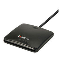Lindy 43407 lector de tarjeta magn&eacute;tica USB Negro (Espera 4 dias)