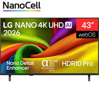 TV LG, 43", 43NU850B6LA, 139,7 CM, 3840 X 2160 PIXELES, 4K ULTRA HD, LED, SMART TV, WIFI (Espera 4 dias)