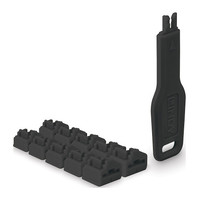 Lindy 47891 bloqueador de puerto Bloqueador de puerto + clave RJ-45 Negro Acrilonitrilo butadieno estireno (ABS) 10 pieza(s) (Espera 4 dias)