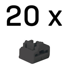 Lindy 47892 bloqueador de puerto RJ-45 Negro Acrilonitrilo butadieno estireno (ABS) 20 pieza(s) (Espera 4 dias)