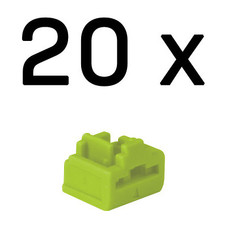 Lindy 47895 bloqueador de puerto RJ-45 Verde Acrilonitrilo butadieno estireno (ABS) 20 pieza(s) (Espera 4 dias)