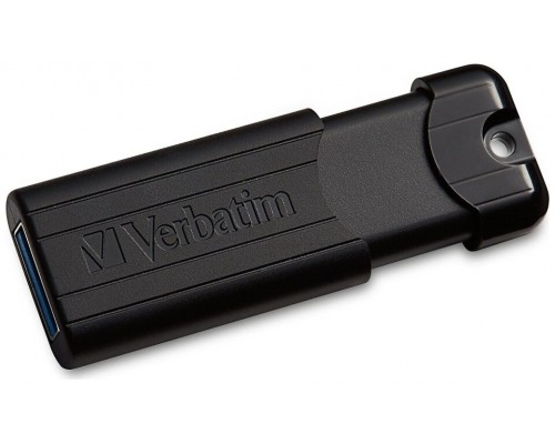 VERBATIM PENDRIVE PINSTRIPE 32GB HIGH SPEED RETRACTIL USB 3.2 NEGRO